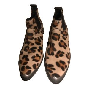 Zadig and Voltaire animal hair ankle boots size 36 /5 1/2 western cowboy